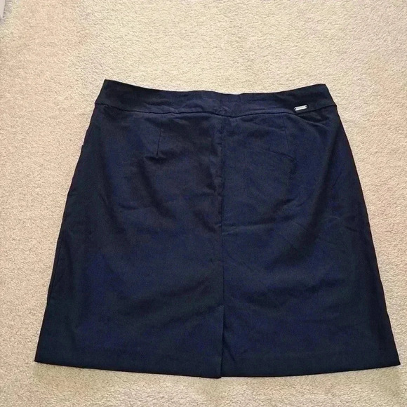 ❤ S.C.& Co. Navy Blue Pull On Skort Size 6 Stretch Woven Skirt lined with Shorts - Picture 12 of 15